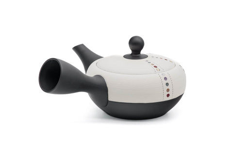Pearlescent Dotted White Tokoname Teapot - 260ml