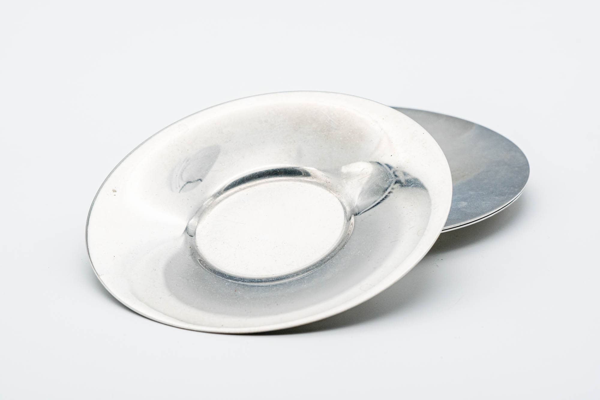 Japanese Chataku - Set of 3 Silver Tea Coasters