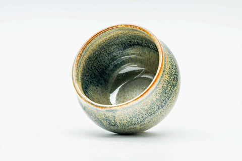Overhead view looking into the glazed interior of the cup.