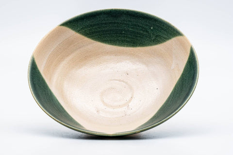Japanese Matcha Bowl - Abstract Green Summer Chawan - 100ml