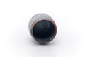 Tezumi — Japanese Teacup - Blue Shino Glazed Mino Yunomi - 100ml — three-quarter view