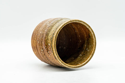 Japanese Teacup - Ash Glazed Shigaraki-yaki Tsutsu-gata Yunomi - 190ml