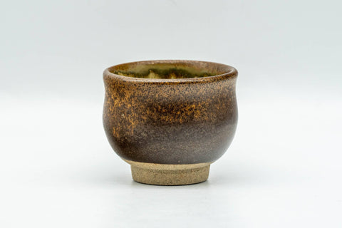 Japanese Teacup - Matte Brown Hare's Fur Glazed Guinomi - 35ml