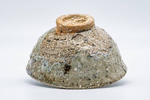 Japanese Matcha Bowl - 楽七 Rakushichi - Ash Glazed Tokoname-yaki Chawan - 300ml