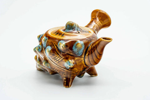 Japanese Kyusu - Crustacean-themed Ceramic Filter Teapot - 200ml
