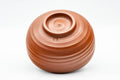 Japanese Matcha Bowl - Groovy Red Shudei Tokoname-yaki Chawan - 250ml - Tezumi