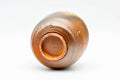 Japanese Teacup - Ash Glazed Shigaraki-yaki Yunomi - 200ml - tilted view showing the foot