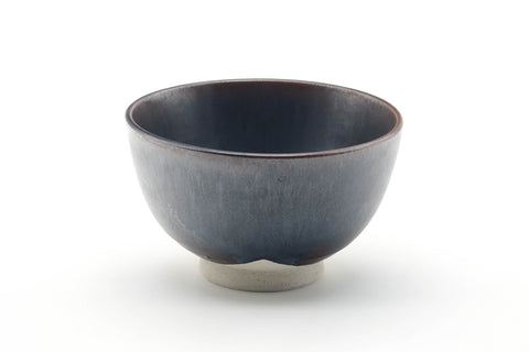 Japanese Matcha Bowl - Brown Glossy Glazed Wan-nari Chawan - 350ml