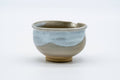 Tezumi — Japanese Katakuchi - Beige White Glazed Hagi-yaki Yuzamashi Water Cooler - 100ml — top-down view of the interior