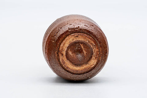 Japanese Teacup - Brown Stoneware Shigaraki-yaki Guinomi - 50ml