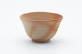 Tezumi — Japanese Teacup - Beige Orange Rice Straw Hidasuki Bizen-yaki Yunomi - 100ml — front view