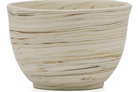 White Yellow Nerikomi Tokoname Teacup - 110ml