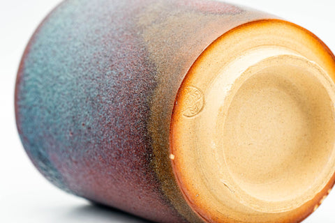 Japanese Teacup - Blue Purple Galaxy Glazed Yunomi - 110ml