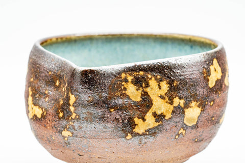 Japanese Katakuchi - Textured Blue Inner-Glazed Water Cooler - 175ml