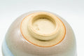 Japanese Teacup - Tsubaki Kiln - Pair of Small Hagi-yaki Guinomi - 40ml - top-down view of one cup showing the unglazed foot
