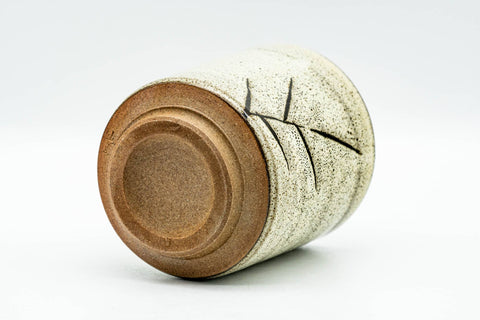 Japanese Teacup - Sage Green Black Speckled Yunomi - 150ml