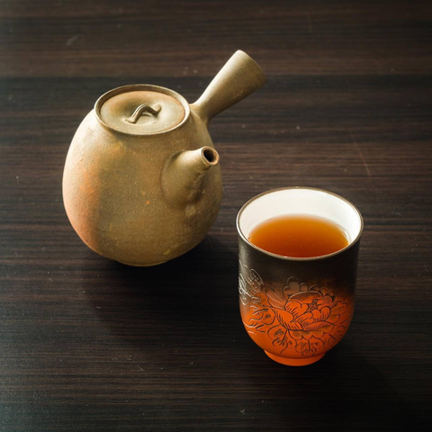 Japanese Kyusu - 小西洋平 Konishi Yohei - Rustic Tokoname-yaki Do-ake Teapot - 350ml