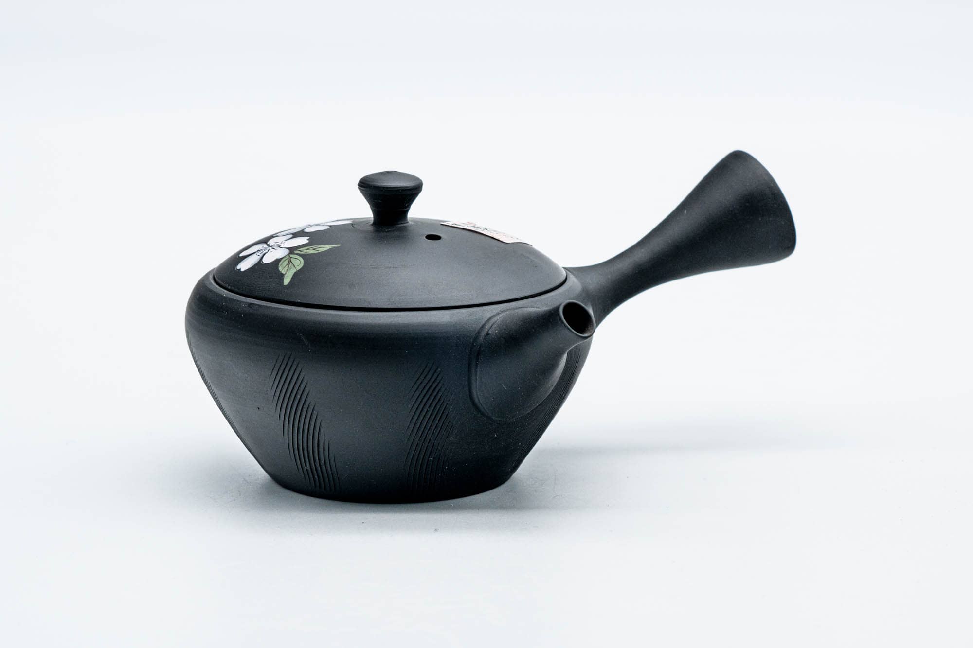 Japanese Kyusu - 玉光 Gyokko Kiln - Hand-painted Sakura Tokoname-yaki Ceramic Teapot - 100ml