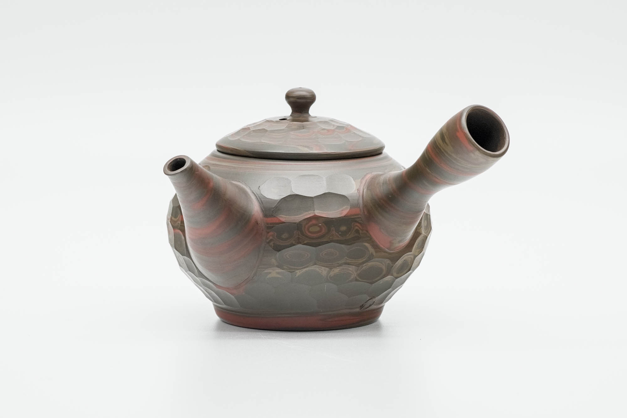 Japanese Kyusu - 小西研二 Konishi Kenji - 友仙 Yusen - Nerikomi Tokoname-yaki Teapot - 225ml