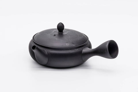Mogake Seaweed Black Flat Tokoname Teapot - 200ml