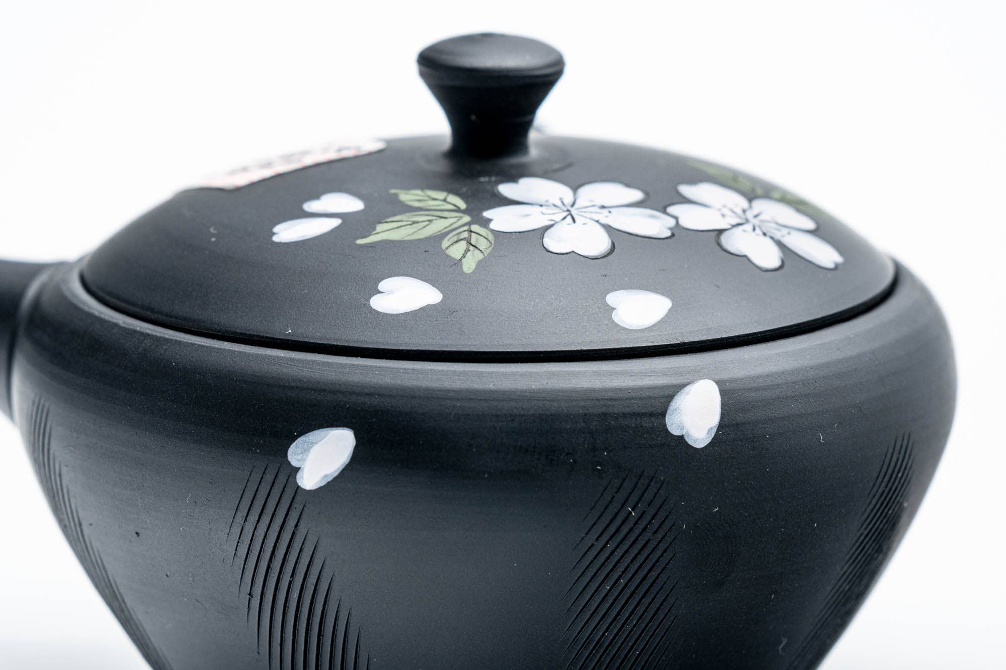 Japanese Kyusu - 玉光 Gyokko Kiln - Hand-painted Sakura Tokoname-yaki Ceramic Teapot - 100ml