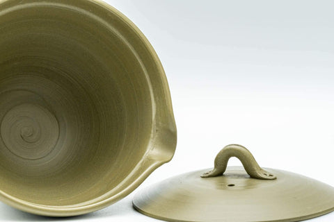 Japanese Shiboridashi - 吉川秀樹 Hideki Yoshikawa Green Ryokudei Tokoname-yaki Teapot - 80ml - Tezumi