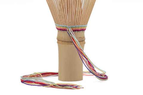 Seven-Coloured Chasen - White Bamboo Matcha Whisk