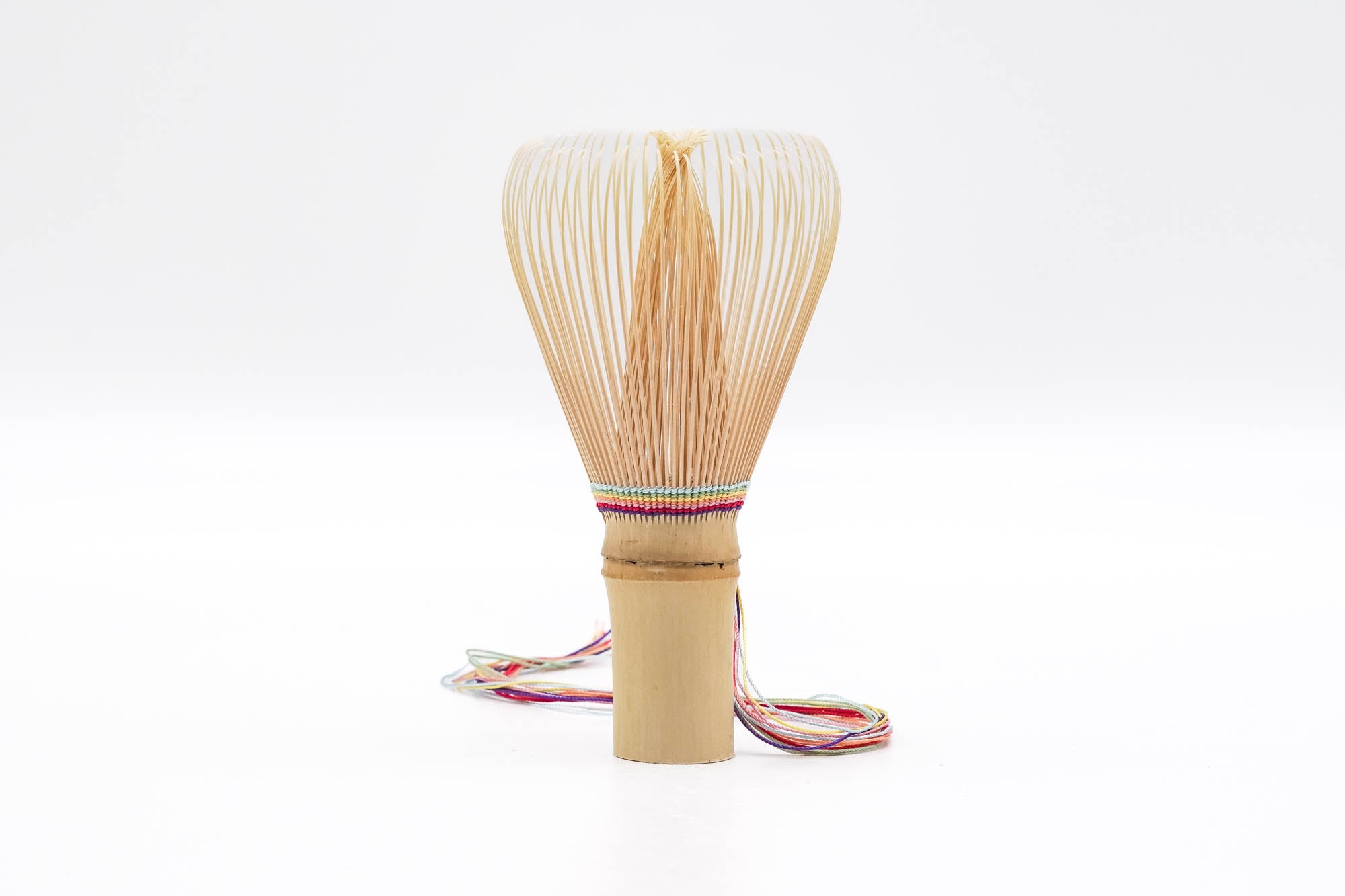 Japanese Chasen - 翠華園 Suikaen - Seven-Coloured Shiratake White Bamboo Matcha Whisk