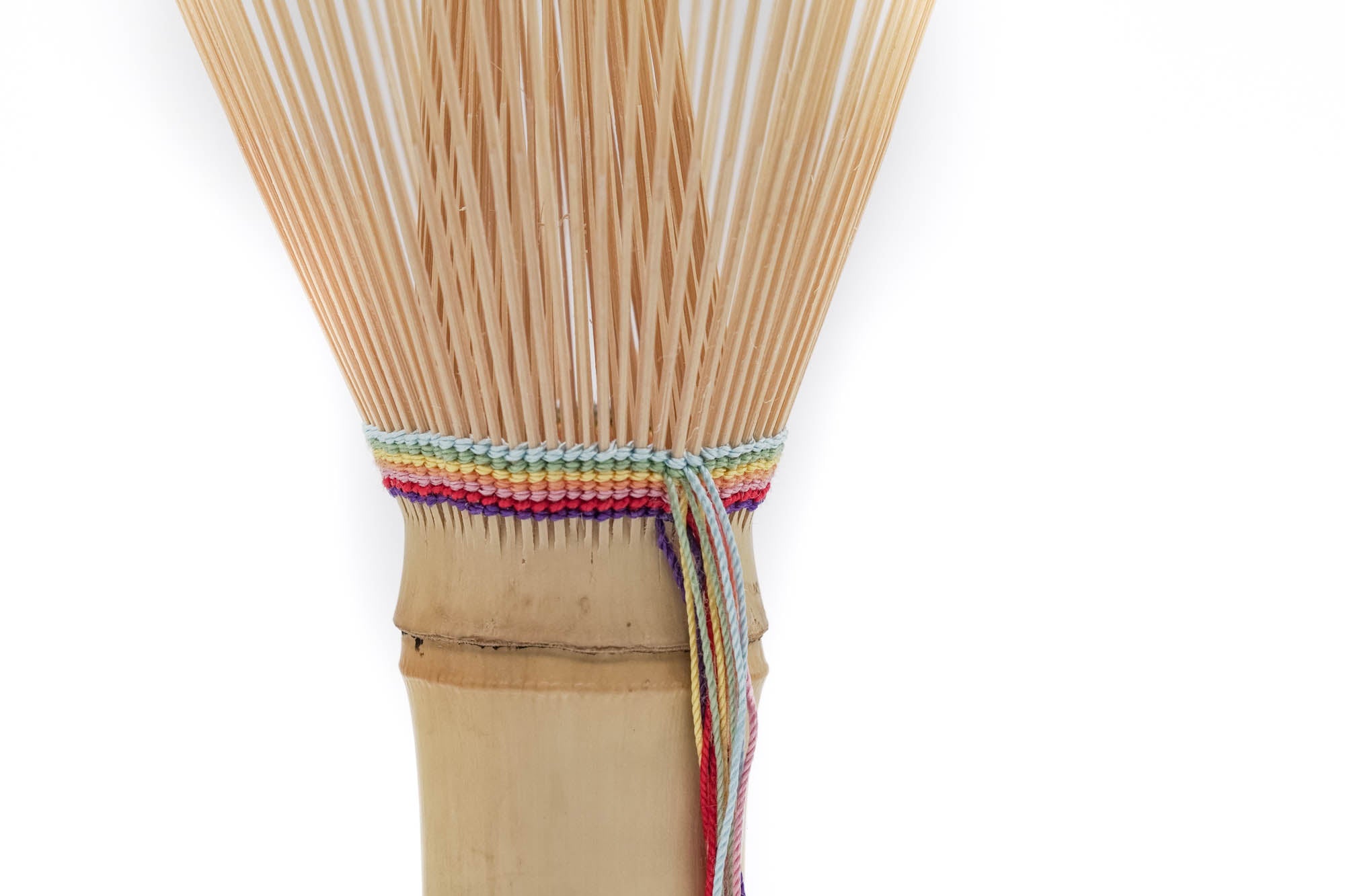 Japanese Chasen - 翠華園 Suikaen - Seven-Coloured Shiratake White Bamboo Matcha Whisk