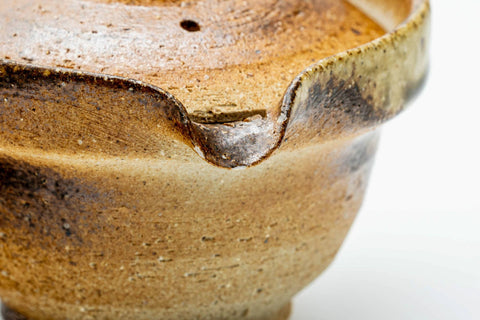 Japanese Shiboridashi - Ash Glazed Shigaraki-yaki Teapot - 130ml