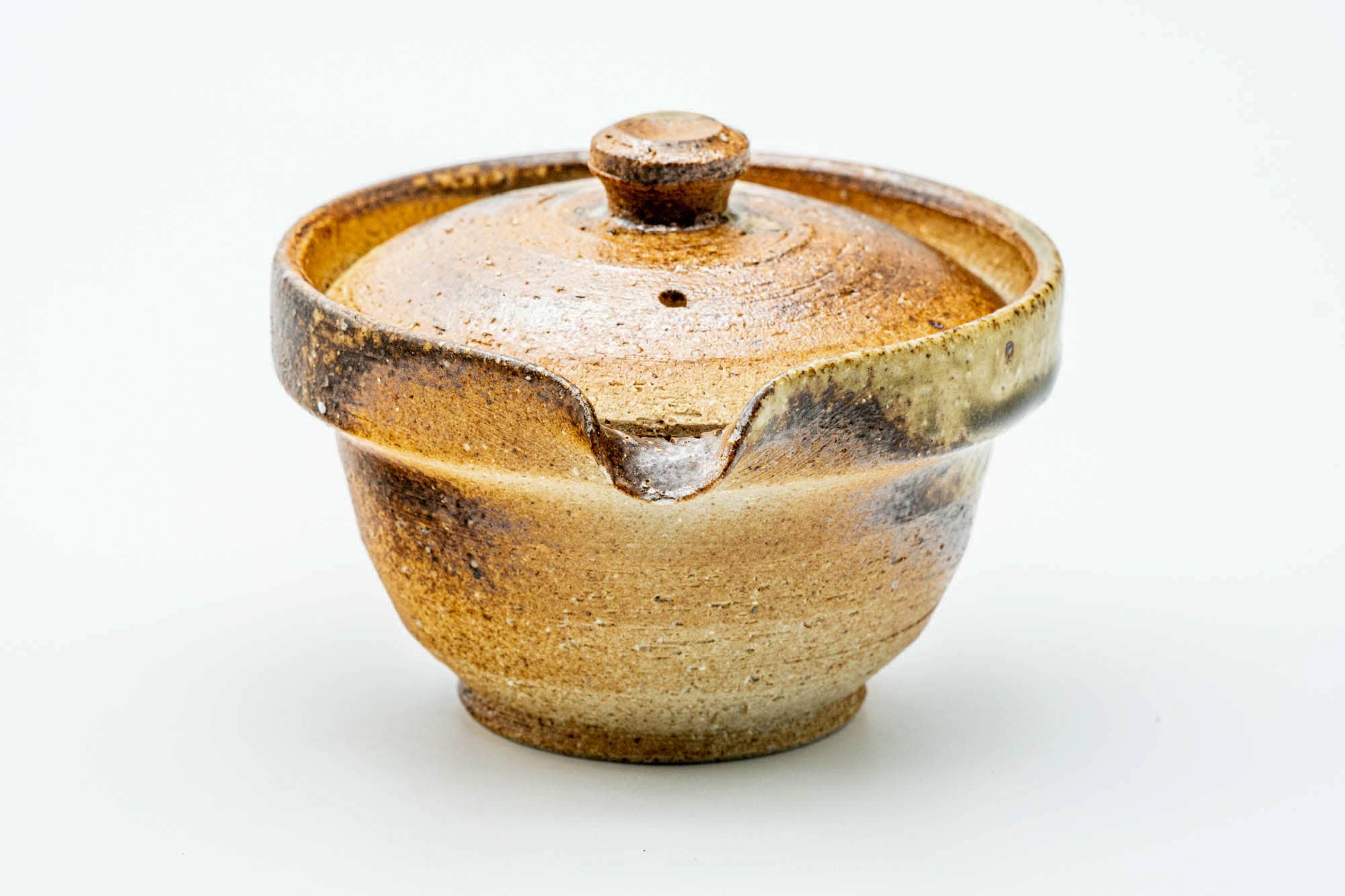 Japanese Shiboridashi - Ash Glazed Shigaraki-yaki Teapot - 130ml
