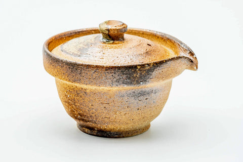 Japanese Shiboridashi - Ash Glazed Shigaraki-yaki Teapot - 130ml