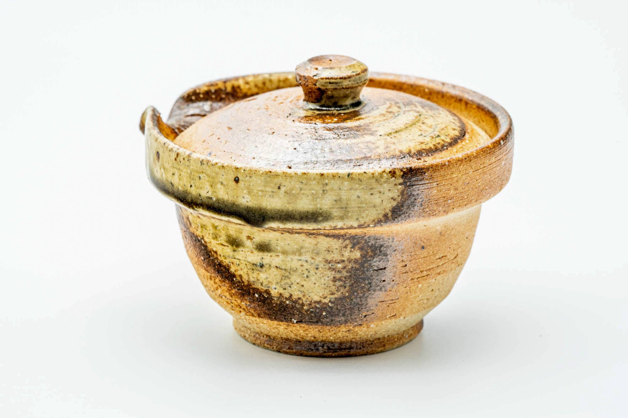 Japanese Shiboridashi - Ash Glazed Shigaraki-yaki Teapot - 130ml