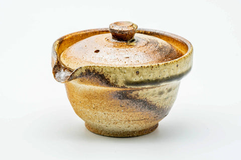 Japanese Shiboridashi - Ash Glazed Shigaraki-yaki Teapot - 130ml