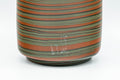 Japanese Teacup - Unzen Kiln Nerikomi Tokoname-yaki Yunomi - 150ml - closeup of the marbled clay body