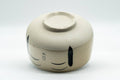 Japanese Matcha Bowl - Smiling Face Wan-nari Chawan - 400ml - rear view of the bowl