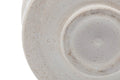 Tezumi — Japanese Matcha Bowl - Floral Beige Green Glazed Oribe-yaki Chawan - 250ml — closeup of the foot