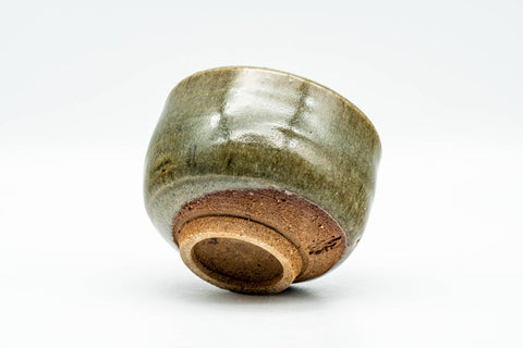 Japanese Teacup - Green Yellow Hare's Fur Glazed Yunomi - 110ml