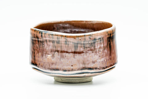 Japanese Matcha Bowl - 加藤景次 Keiji Kato - Drip-Glazed Seto-yaki Chawan in Wooden Box - 350ml