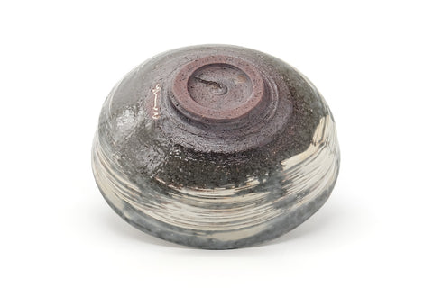 Japanese Matcha Bowl - Bamboo Hakeme Glazed Summer Chawan