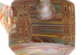 Tezumi — Japanese Kyusu - Faceted Nerikomi Tokoname Teapot - 250ml — closeup of the base