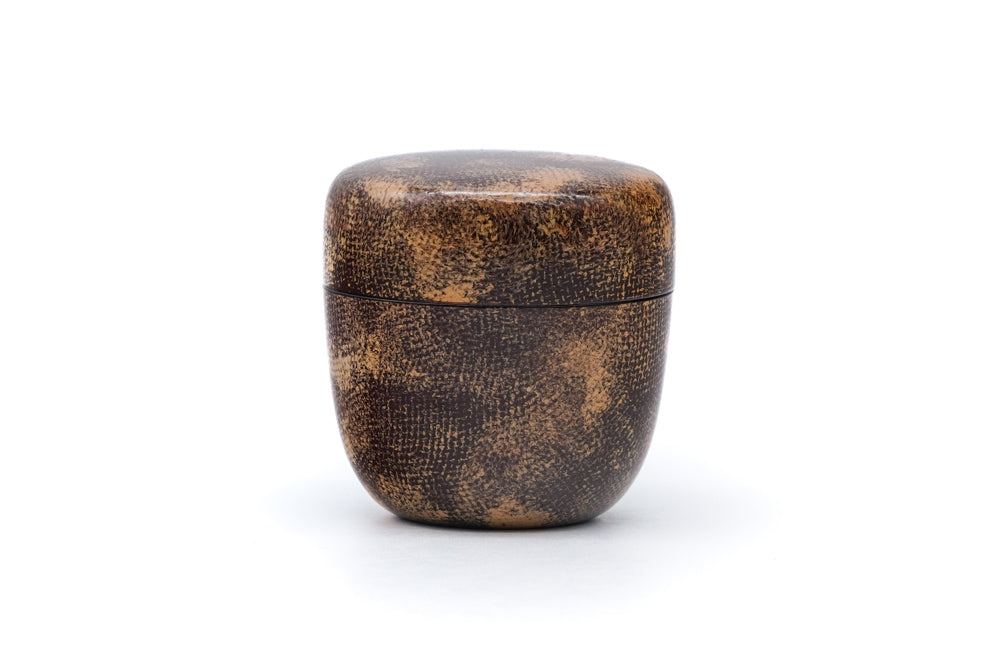 Japanese Natsume - Brown Gradient Black Lacquer Tea Caddy