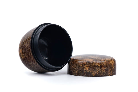 Japanese Natsume - Brown Gradient Black Lacquer Tea Caddy