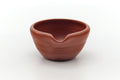 Tezumi — Japanese Katakuchi - Red Shudei Striped Water Cooler - 135ml — front view from another angle