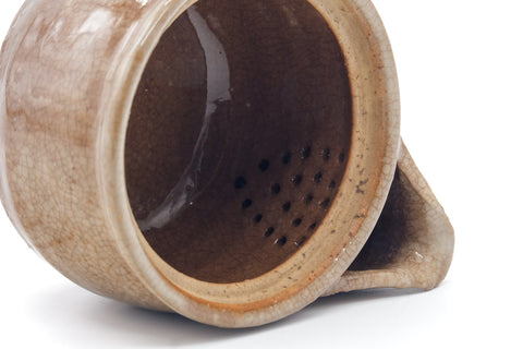 Japanese Hohin - Beige Hagi Handleless Teapot - 165ml