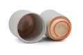 Tezumi — Japanese Teacups - Pair of Meoto Hagi Yunomi — three-quarter view