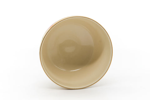 Japanese Matcha Bowl - Gold Red Bridge Kyo-yaki Chawan - 400ml