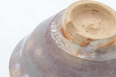 Japanese Matcha Bowl - Grey Pink Gohonte Hagi Chawan - 200ml