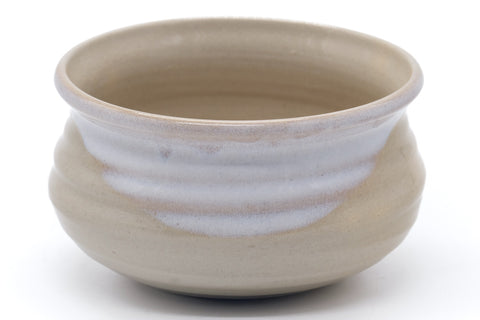 Japanese Kensui - Classic Beige White Hagi-yaki Water Bowl - 650ml