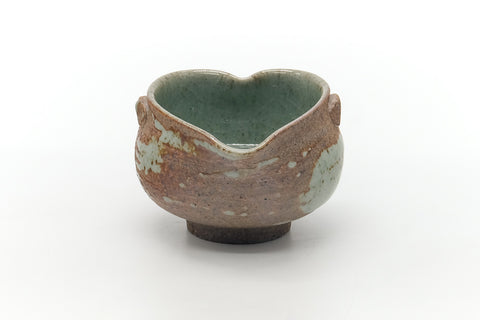 Japanese Katakuchi - Heart-shaped Brown Grey Water Cooler - 145ml